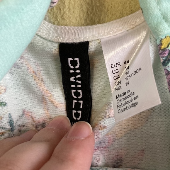 H&M Floral Sundress Size 14 - Picture 3 of 4